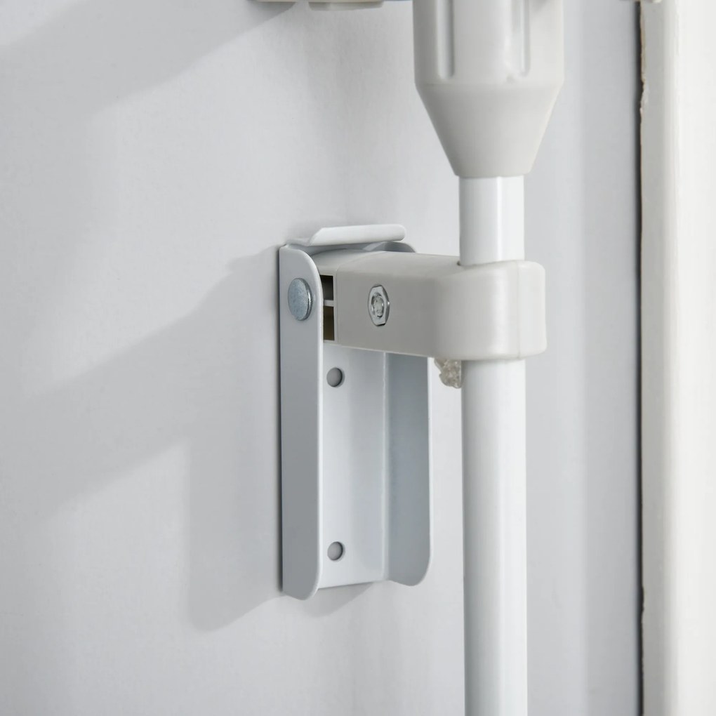 Barierka ochronna dla psów 3 panele tworzywo sztuczne łatwa instalacja bezpieczeństwo biały | Aosom PL