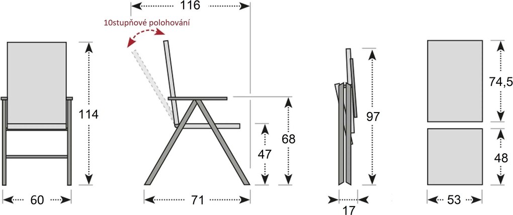 Doppler CONCEPT YELMO FSC®, fotele rozkładane, 6+1