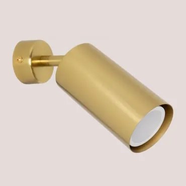 Regulowany Kinkiet Ścienny Z Żelaza Yanna Złoto - Sklum