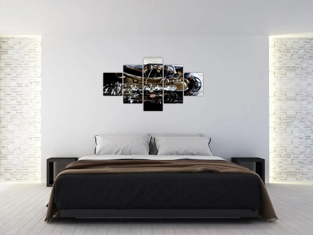 Obraz - Saksofon (125x70 cm)
