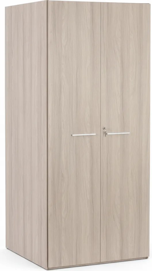 Szafa z obrotowym regałem na segregatory, 5 poziomów, zamykana na klucz, dąb naturalny