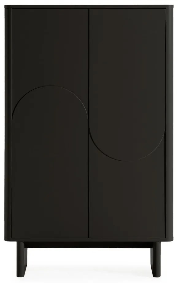 Czarna szafka 80x130x40 cm Solei – MOME