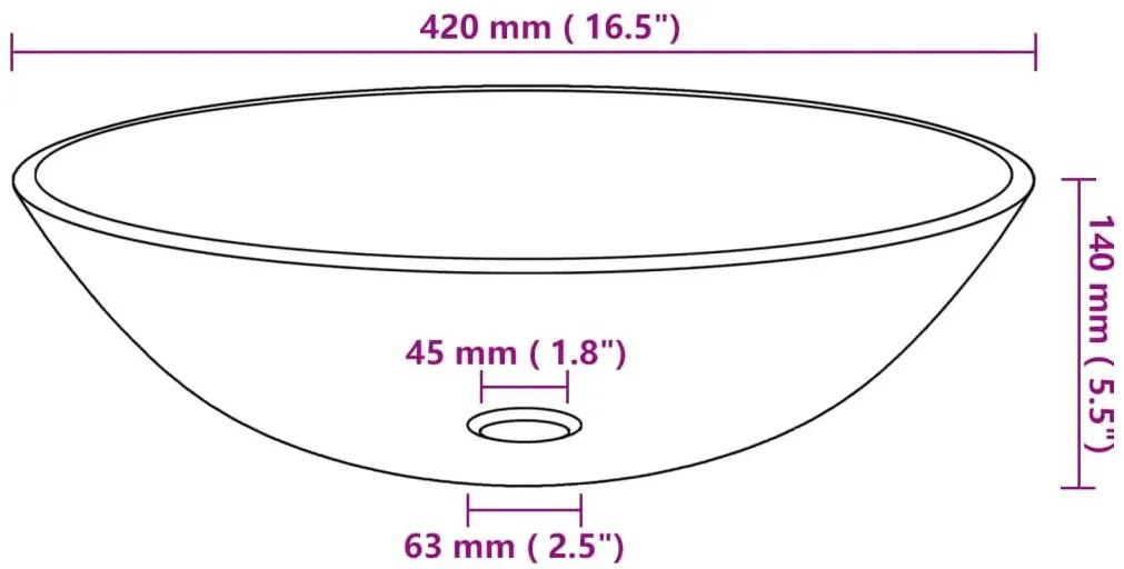 Umywalka nablatowa ze szkła hartowanego z kranem G1-H67