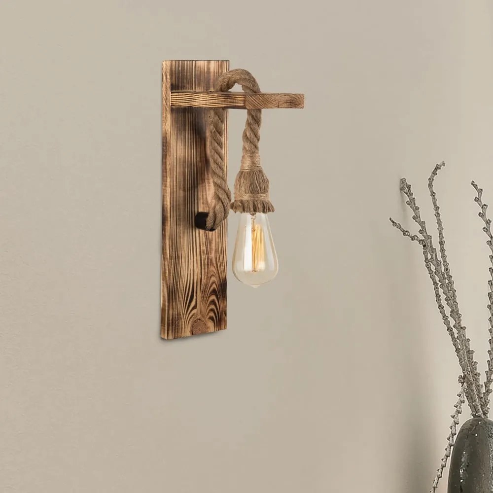 Naturalny kinkiet Woody – Squid Lighting