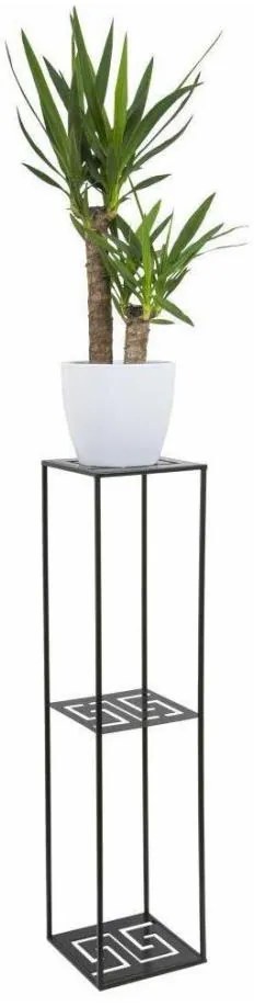 Stojak na kwiaty 100x24 cm czarny