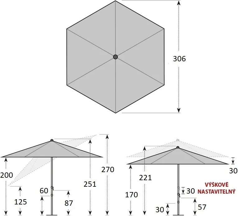 Doppler EXPERT 320 cm bordowy
