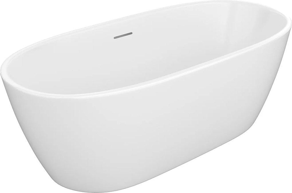 Wanna wolnostojąca biała - 250 l - Akryl - 170 x 76 x 58 cm - YAMISA