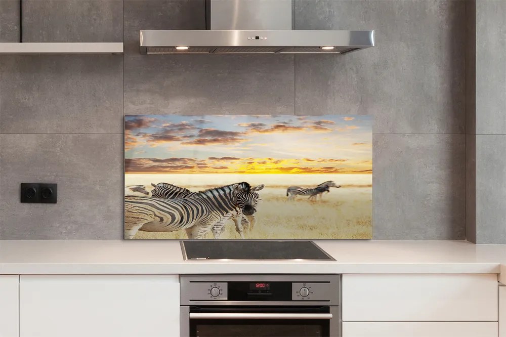 Panel nad Blat Kuchenny Zebry w Złotej Godzinie