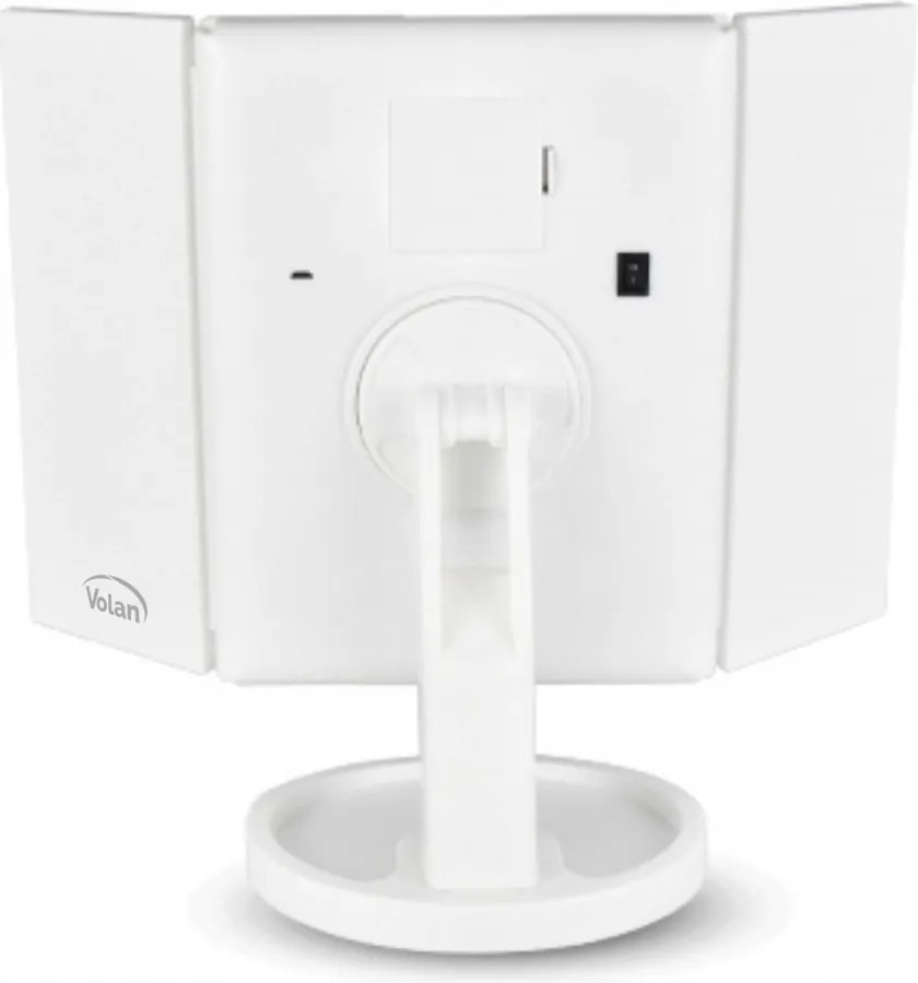 Lusterko Do MAKIJAŻU Kosmetyczne Rozkładane Powiększane ŚWIATŁA LED | VOLAN