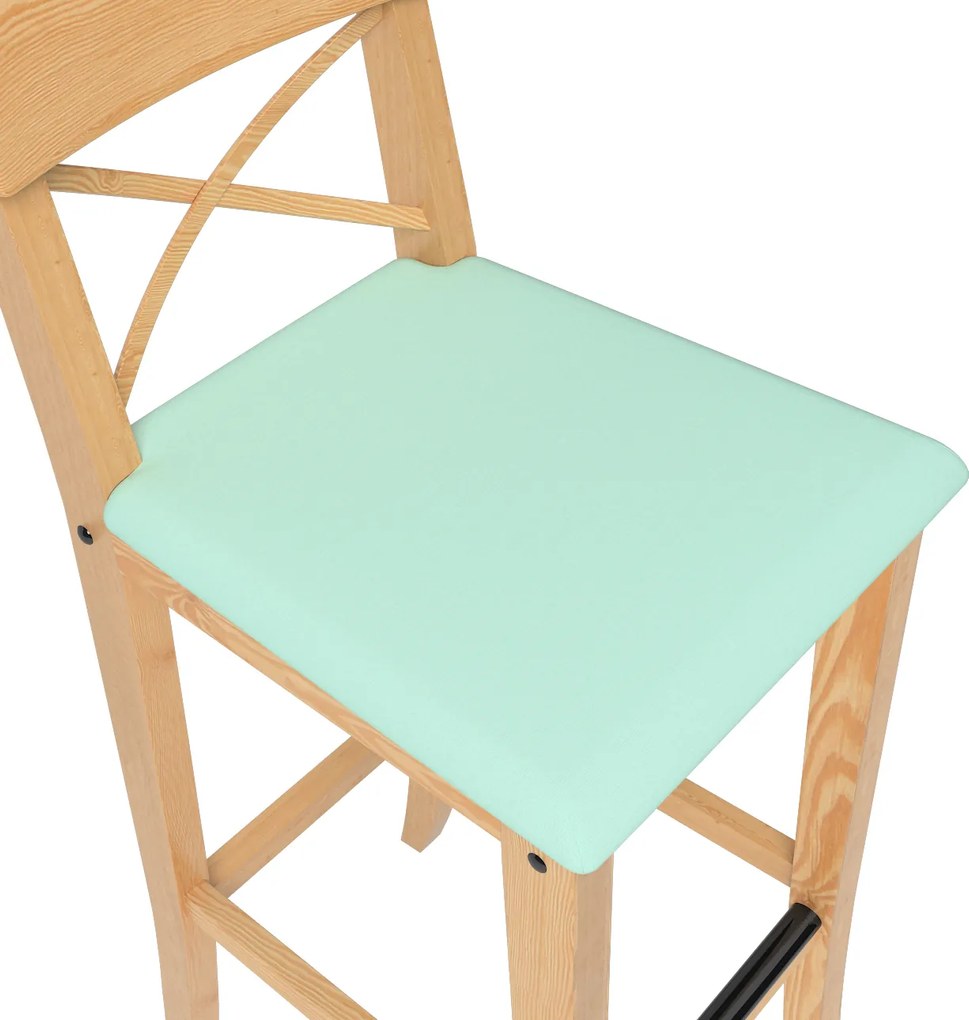 Pokrowiec na krzesło barowe Ingolf z tapicerowanym siedziskiem