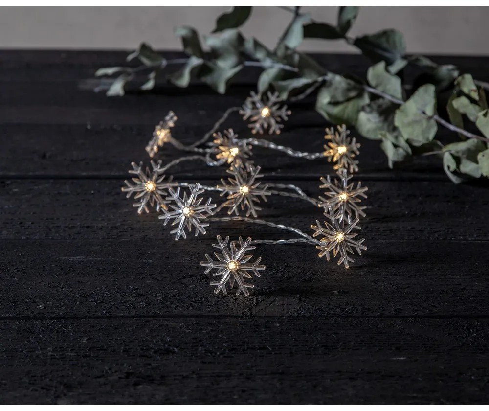 Girlanda świetlna ze świątecznym motywem długość 135 cm liczba żarówek 10 szt. Izy Snowflakes – Star Trading