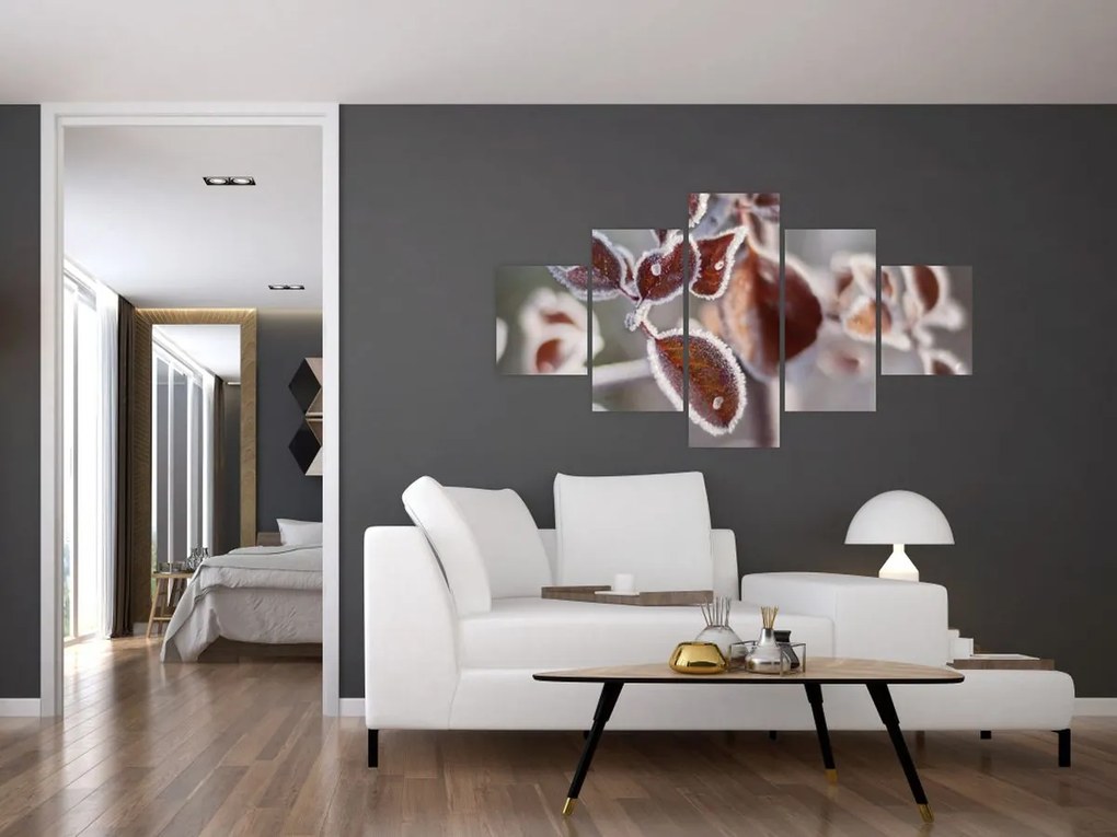 Obraz - Szczegół liści (125x70 cm)