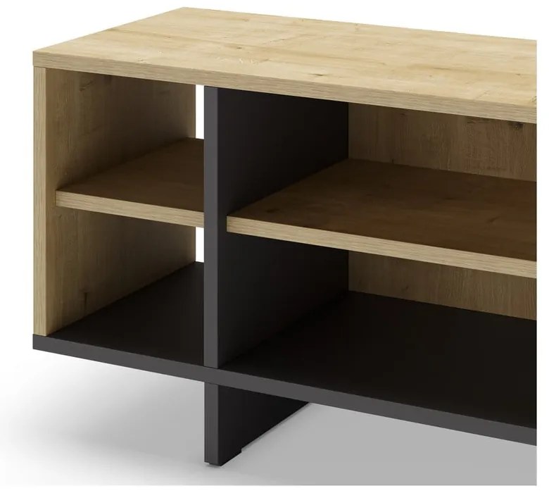 Szafka pod TV w dekorze dębu 160x44 cm Cequoia – Marckeric