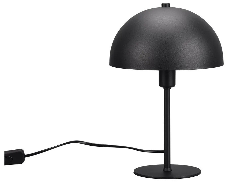 Lampa stołowa w kolorze matowej czerni (wys. 30 cm) Nola – Trio