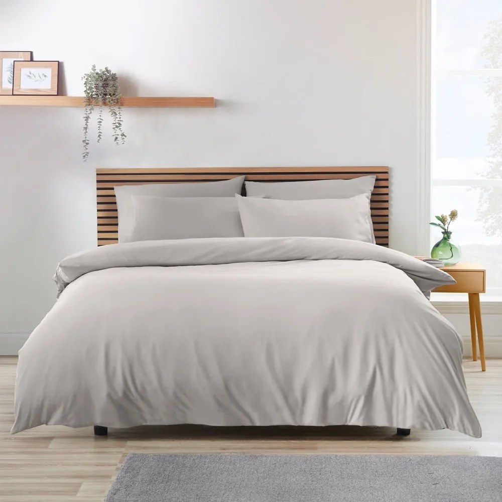 Szara pościel dwuosobowa z mikrowłókna 230x220 cm So Soft Easy Iron – Catherine Lansfield