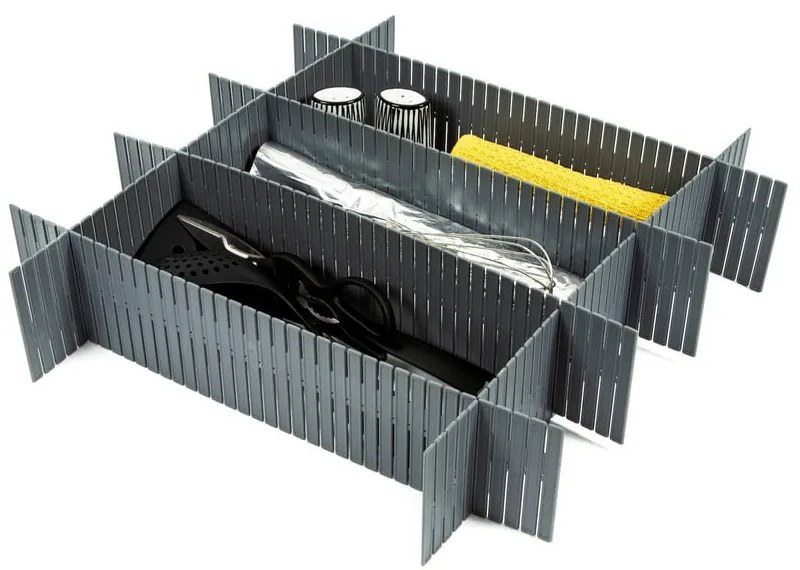 Zestaw 6 organizerów do szuflady Compactor
