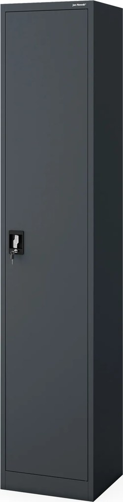 Szafa na akta kartotekowa na klucz antracytowa ALEX H2200 450 x 2200 x 400 mm