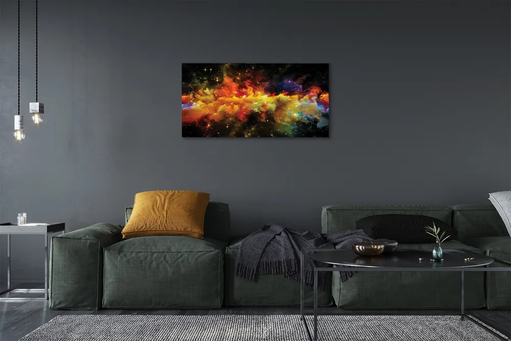 Obraz canvas na ścianę Złociste Wzory Fraktalne