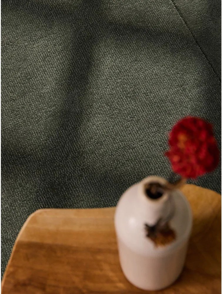 Ciemnozielony dywan z mieszanki wełny tkany ręcznie 160x230 cm Kari – Villeroy&amp;Boch