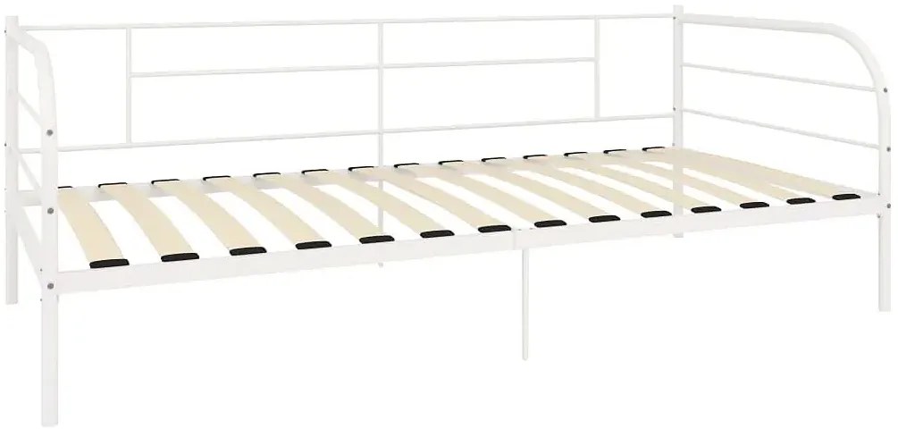 Białe metalowe łózko pojedyncze 90x200 cm B9-Z35