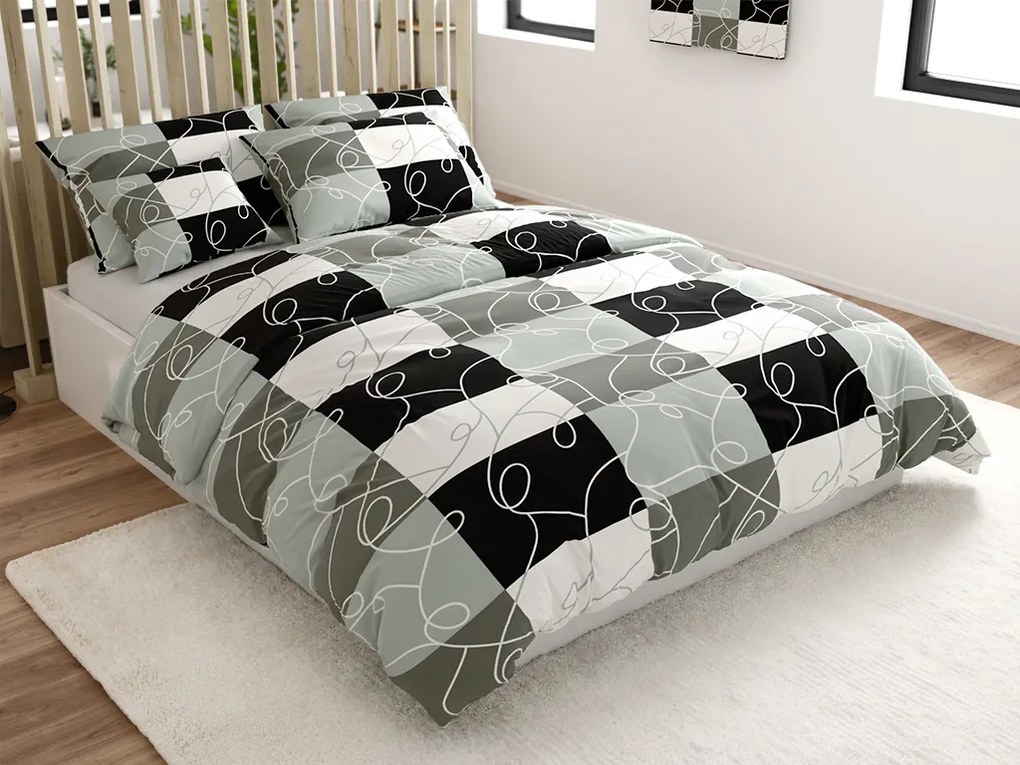 PrzytulneMieszkanie.pl PrzytulneMieszkanie.pl Bawełniana pościel KASPARO BLEND szara hotelowa kieszeń Rozmiar pościeli: 70 x 90 cm | 140 x 200 cm