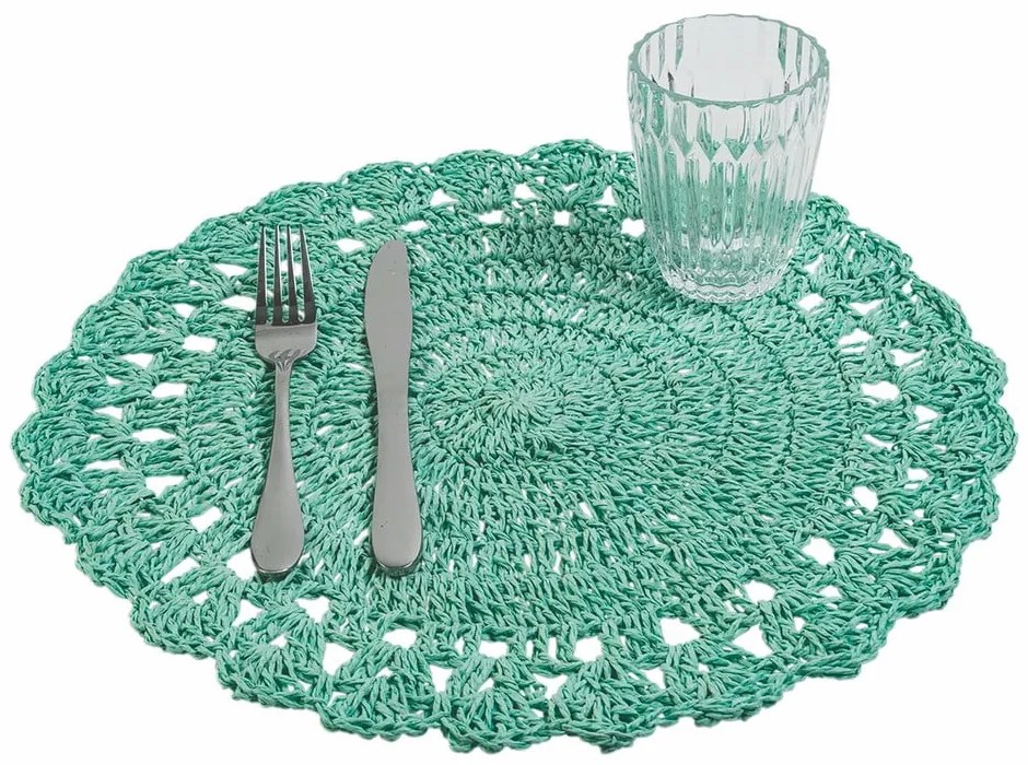 Plastikowe maty stołowe zestaw 6 szt. ø 38 cm Uncinetto – VDE Tivoli 1996