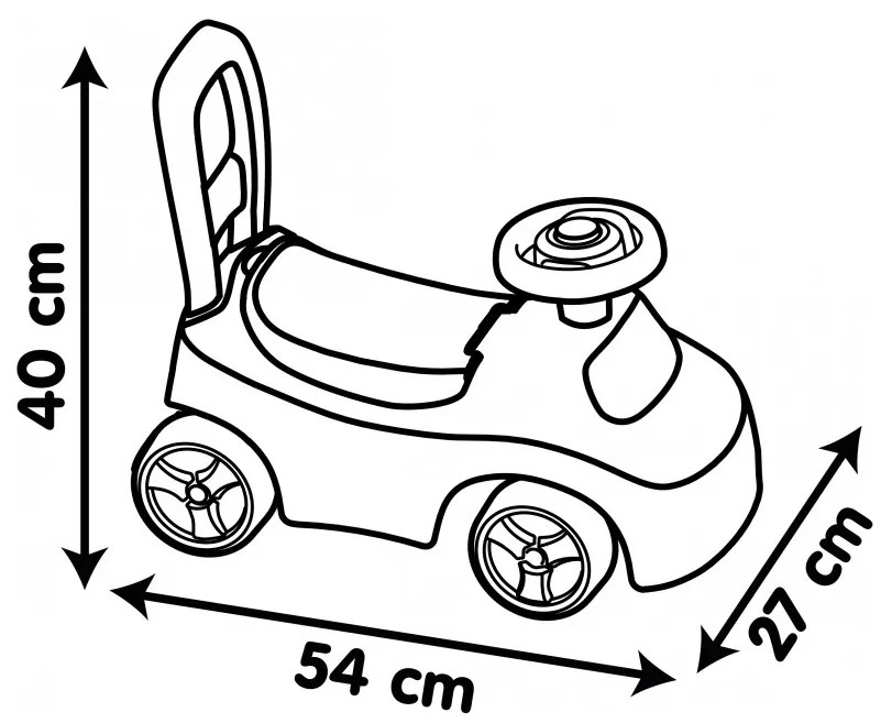 Smoby czerwony jeździk z klaksonem ride-on