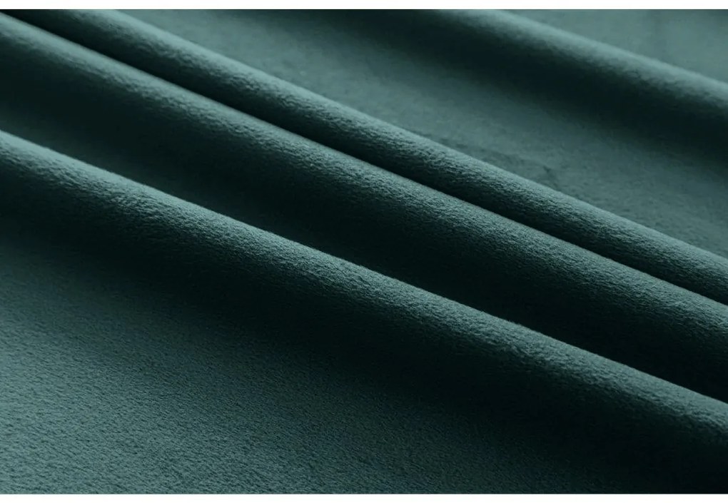 Zasłona zaciemniająca VELVET 140x250 cm, turkusowa Zawieszanie: Taśma z wiązaniami