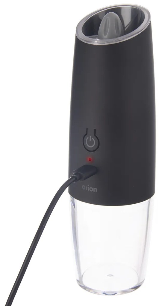 Orion Akumulatorowy młynek do przypraw z oświetleniem LED, 20 cm