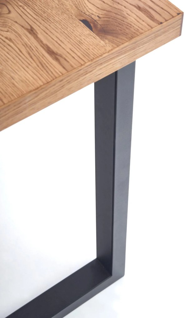 HORUS stół prostokątny 126÷206/80/76 cm loft rustykalny 4/8 osobowy rozkładany