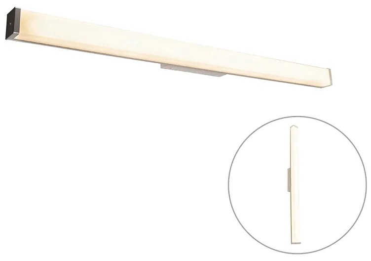 Nowoczesna lampa ścienna do łazienki stal 92 cm IP44 - Cascada Nowoczesny Oswietlenie wewnetrzne