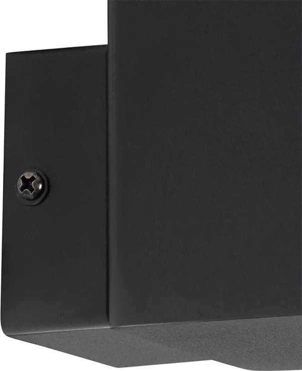 Lampa ścienna zewnętrzna czarna IP44 z czujnikiem ruchu - Denmark