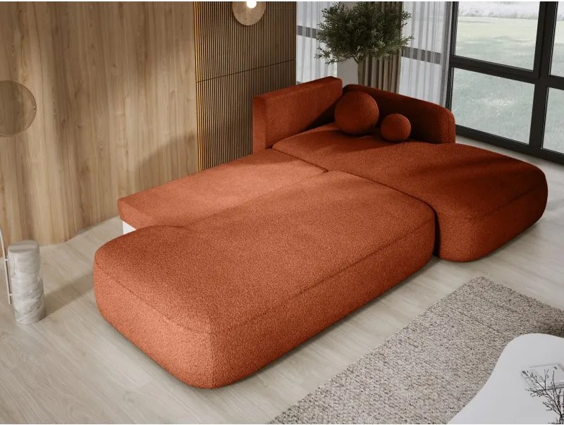 Narożnik wolnostojący BABU układ L Prawy Tkanina NOWORNEVER 79