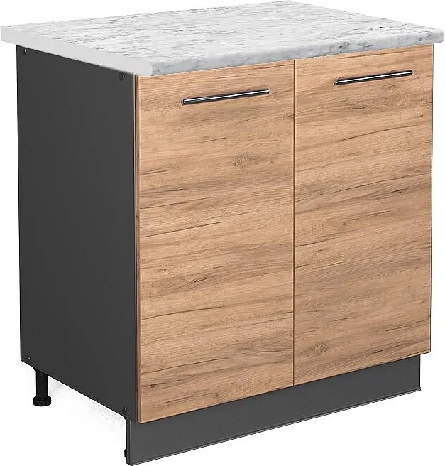 Szafka pod zlew złoty dąb energetyczny 80x60x82 fame-line