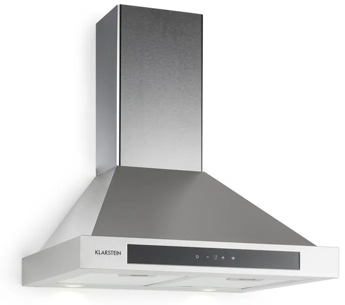 Klarstein Zelda 60cm 601m³/h Okap Kominowy Srebrny