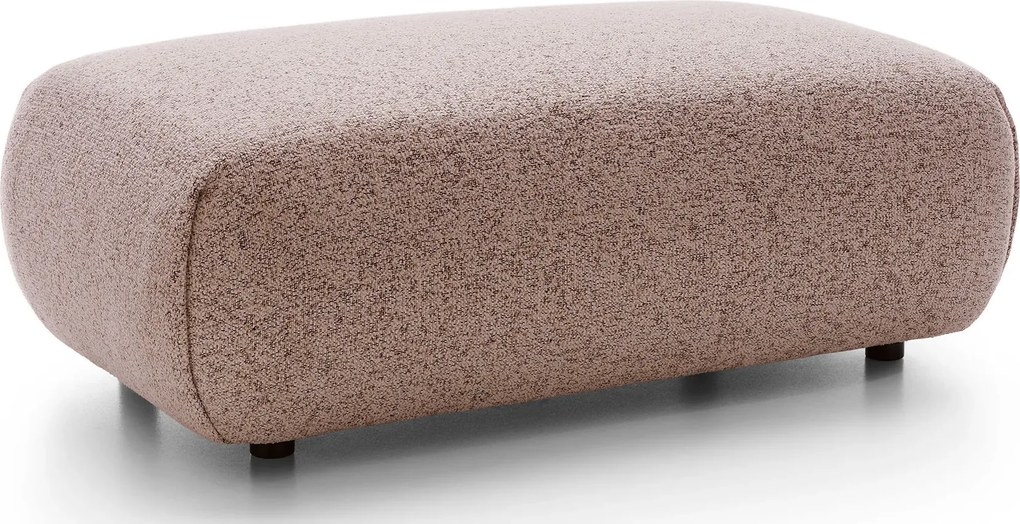 Minimalistyczna duża pufa do salonu oberżyna W3-L40