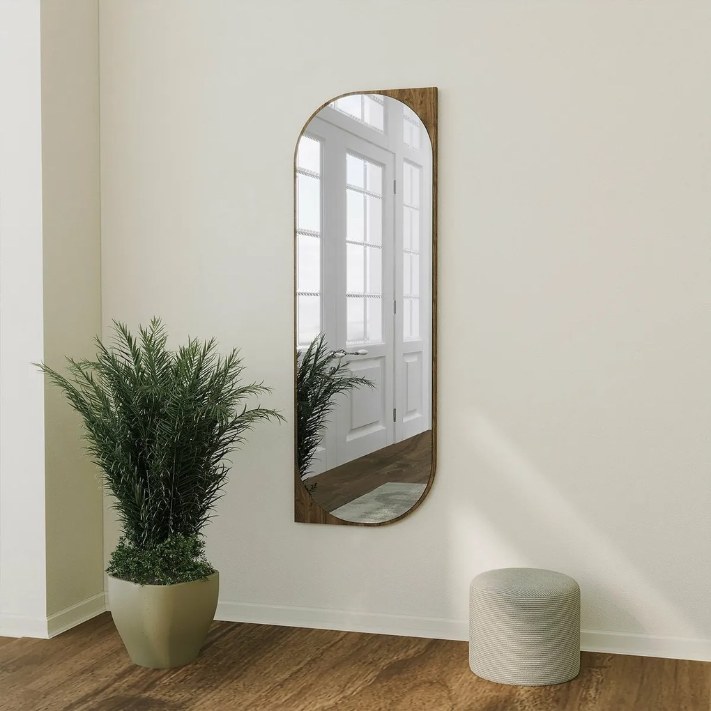 Lustro Livi Walnut 52 x 152 cm