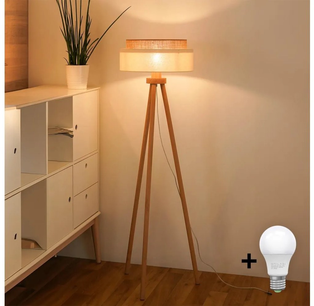 Brilagi - Lampa stojąca LED BOHO STYLE 1xE27/15W/230V