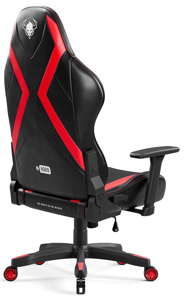 Fotel gamingowy Diablo X-Horn 2.0 Normal Size, czarno-czerwony