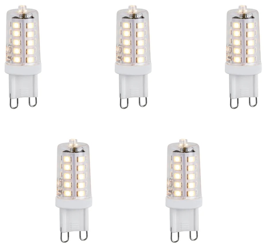 Zestaw 5 żarówek LED G9 z możliwością ściemniania 1,2 W 100 lm 2700 K