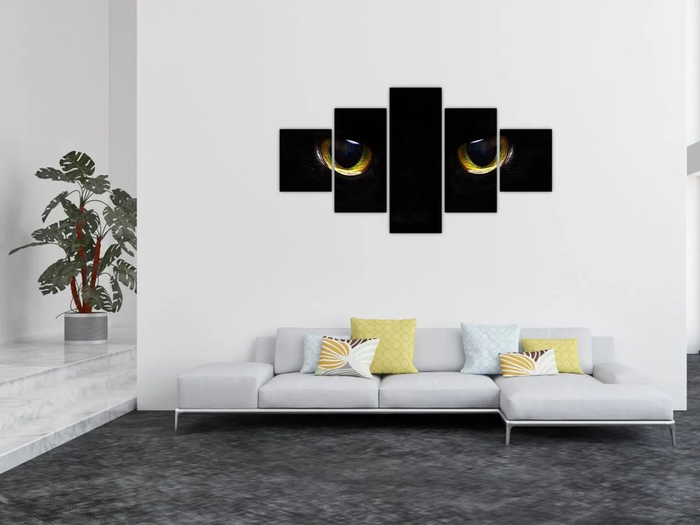 Obraz - Kocie oczy (125x70 cm)