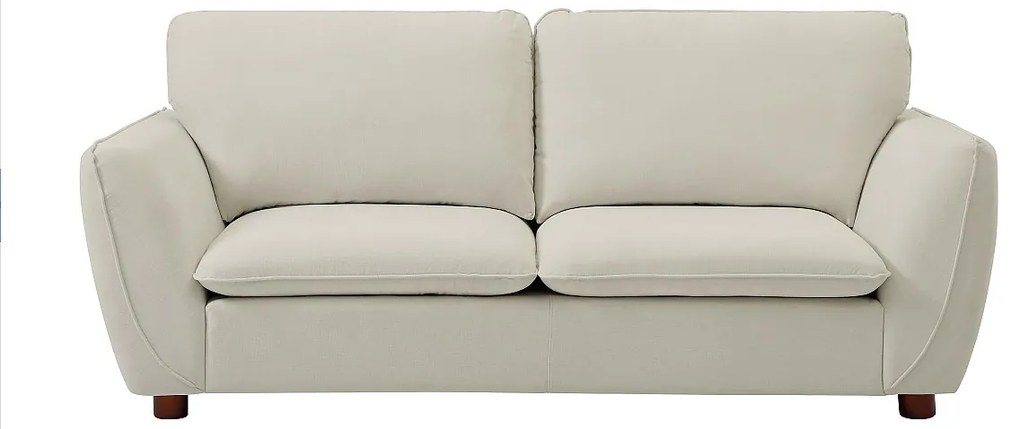 Kanapa  3-osobowa z tkaniny w kolorze złamanej bieli MENARDIA