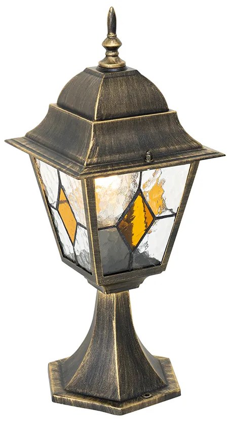 Zewnetrzna Antyczna latarnia ogrodowa w kolorze starego złota 45 cm - Antigua klasyczny/Antyczny Oswietlenie zewnetrzne