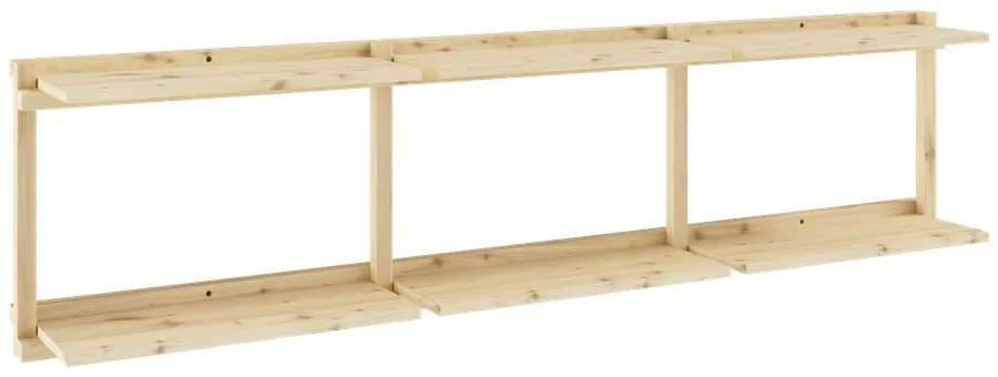 Regał ścienny z litego drewna sosnowego w naturalnym kolorze 192x47,5 cm Groove – Karup Design