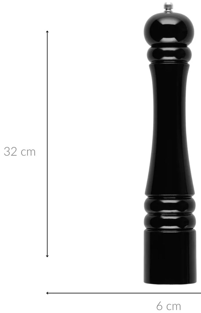 Młynek do przypraw drewniany, 32 cm