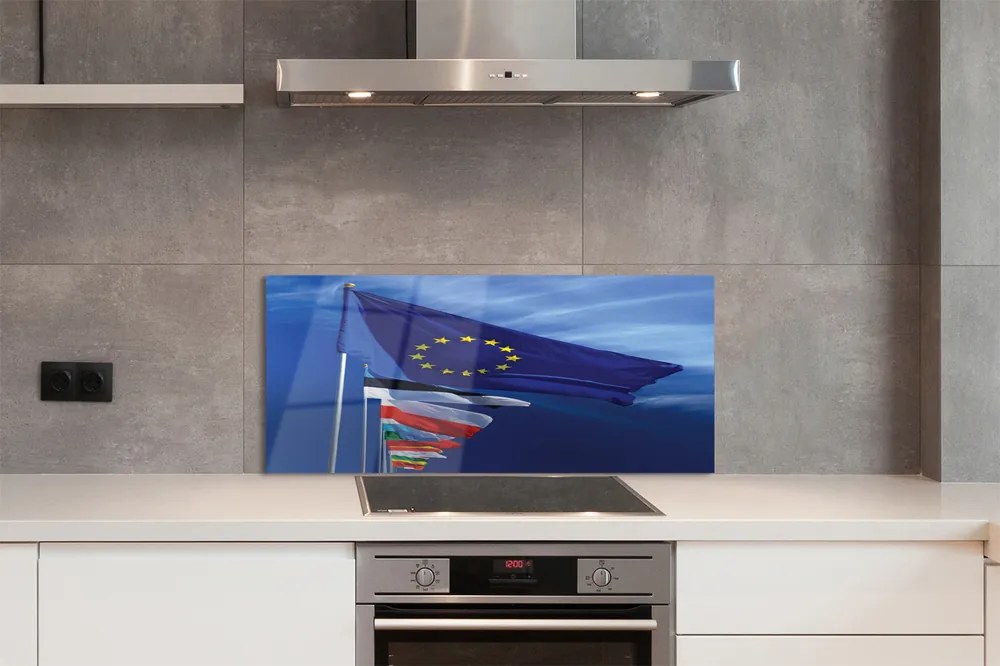 Szklany Panel Różnorodne Barwy Narodowe