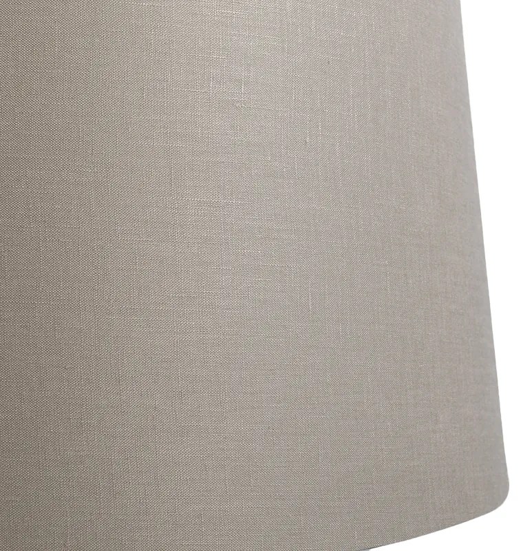 Abażur lniany taupe 45 cm