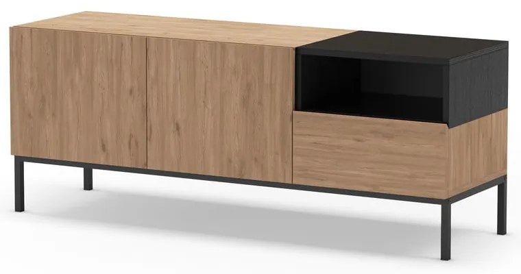 Szafka pod TV w naturalnym kolorze 140x55 cm Cailin – Marckeric