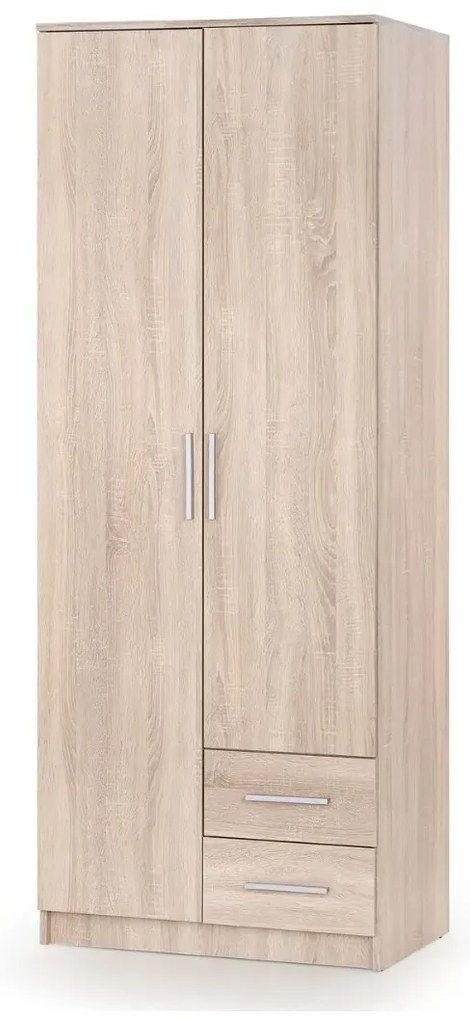 Szafa dwudrzwiowa LIMA S-2 80cm dąb sonoma HALMAR