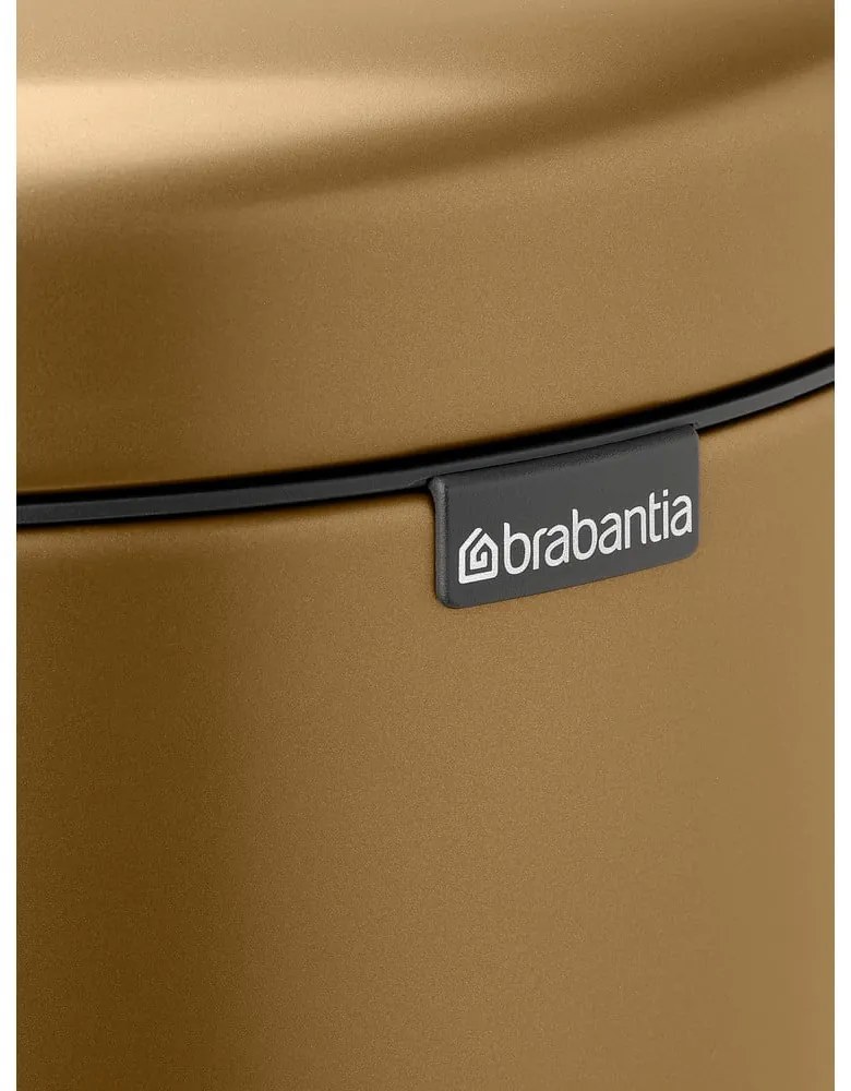 Stalowy kosz na śmieci z pedałem w kolorze mosiądzu 30 l NewIcon – Brabantia